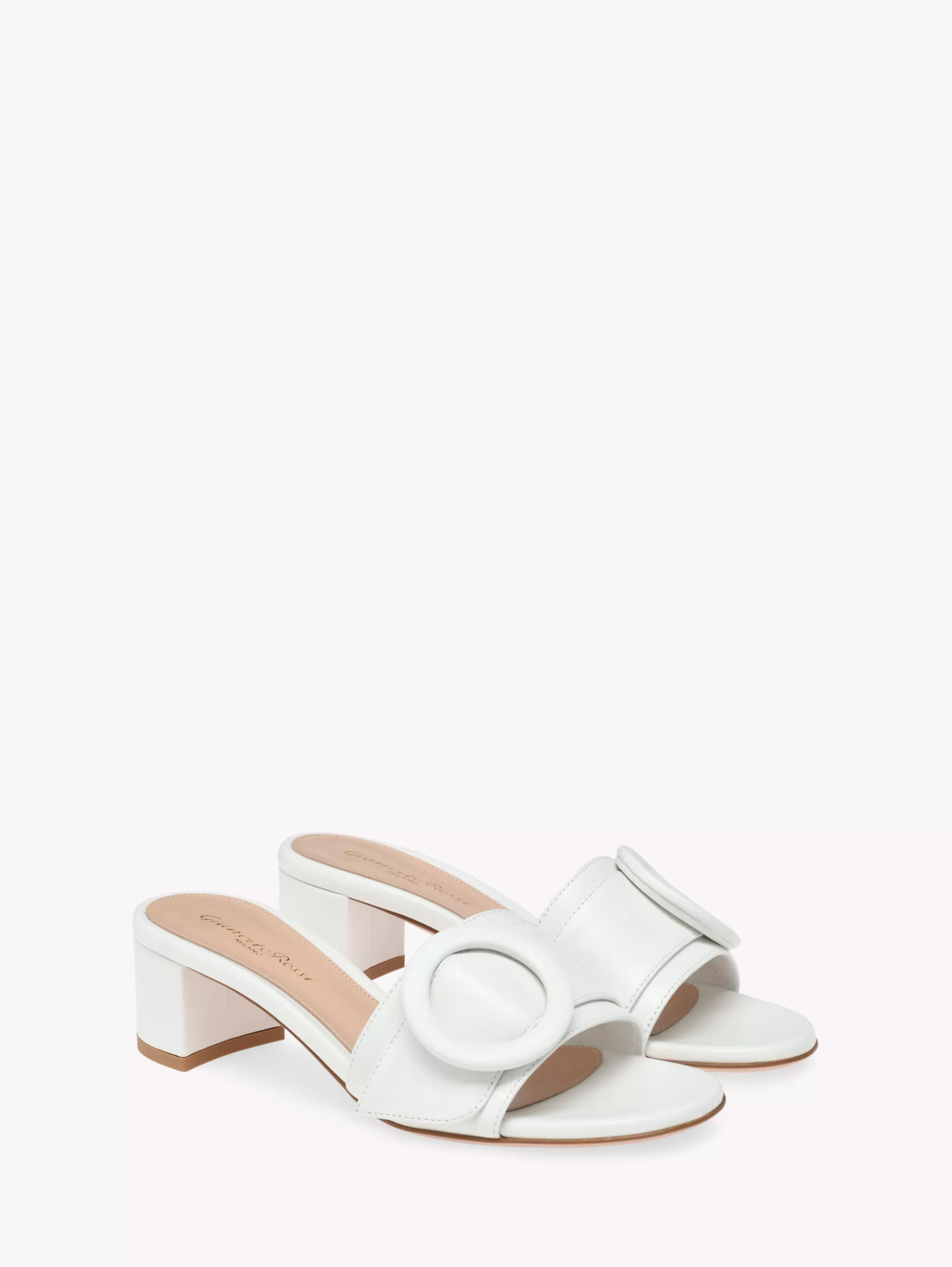 Gianvito Rossi Mules-VENEZIA MULE WHITE