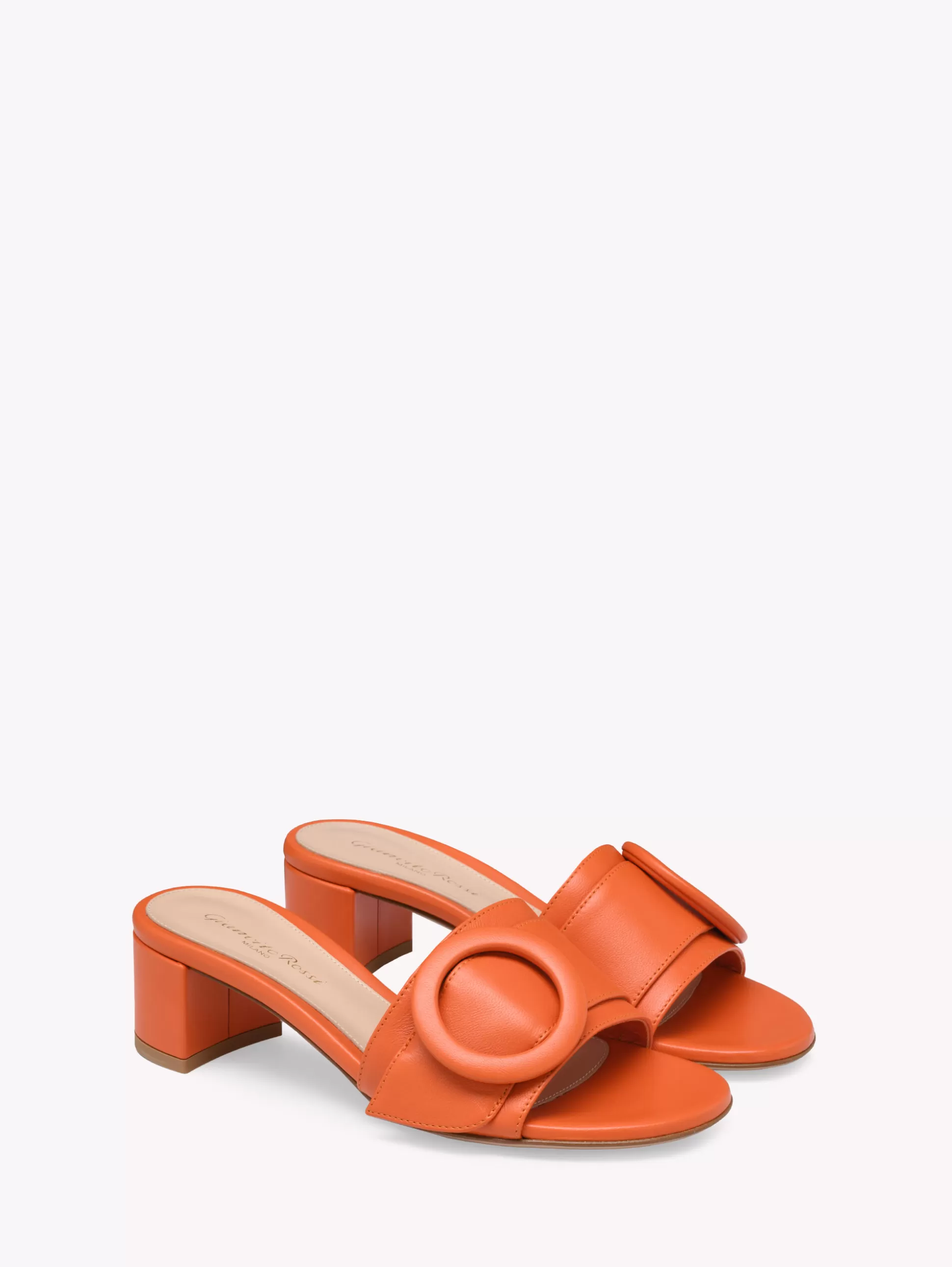 Gianvito Rossi Mules-VENEZIA MULE ORANGE