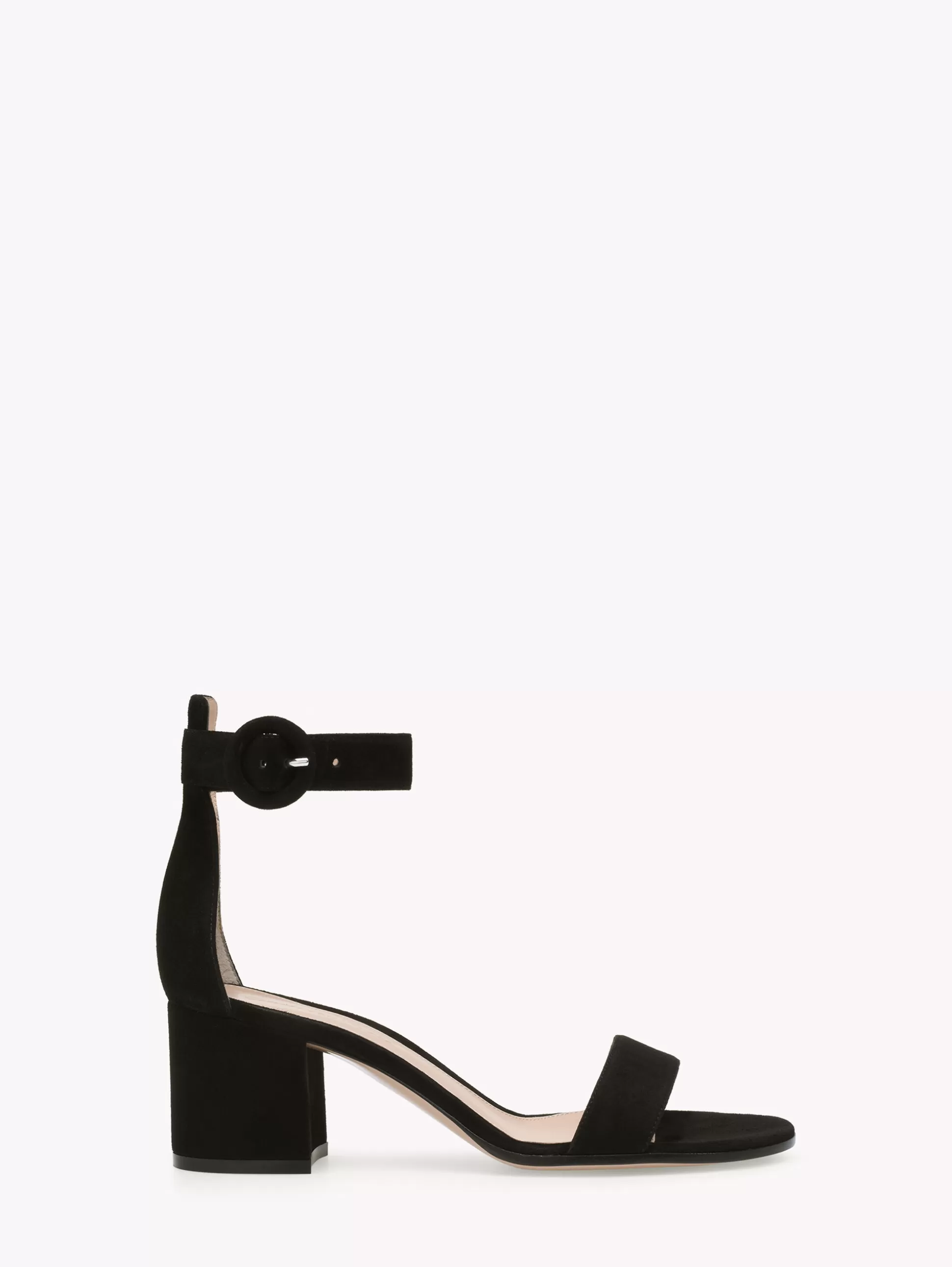 Gianvito Rossi Sandals-VERSILIA 60 BLACK SUEDE