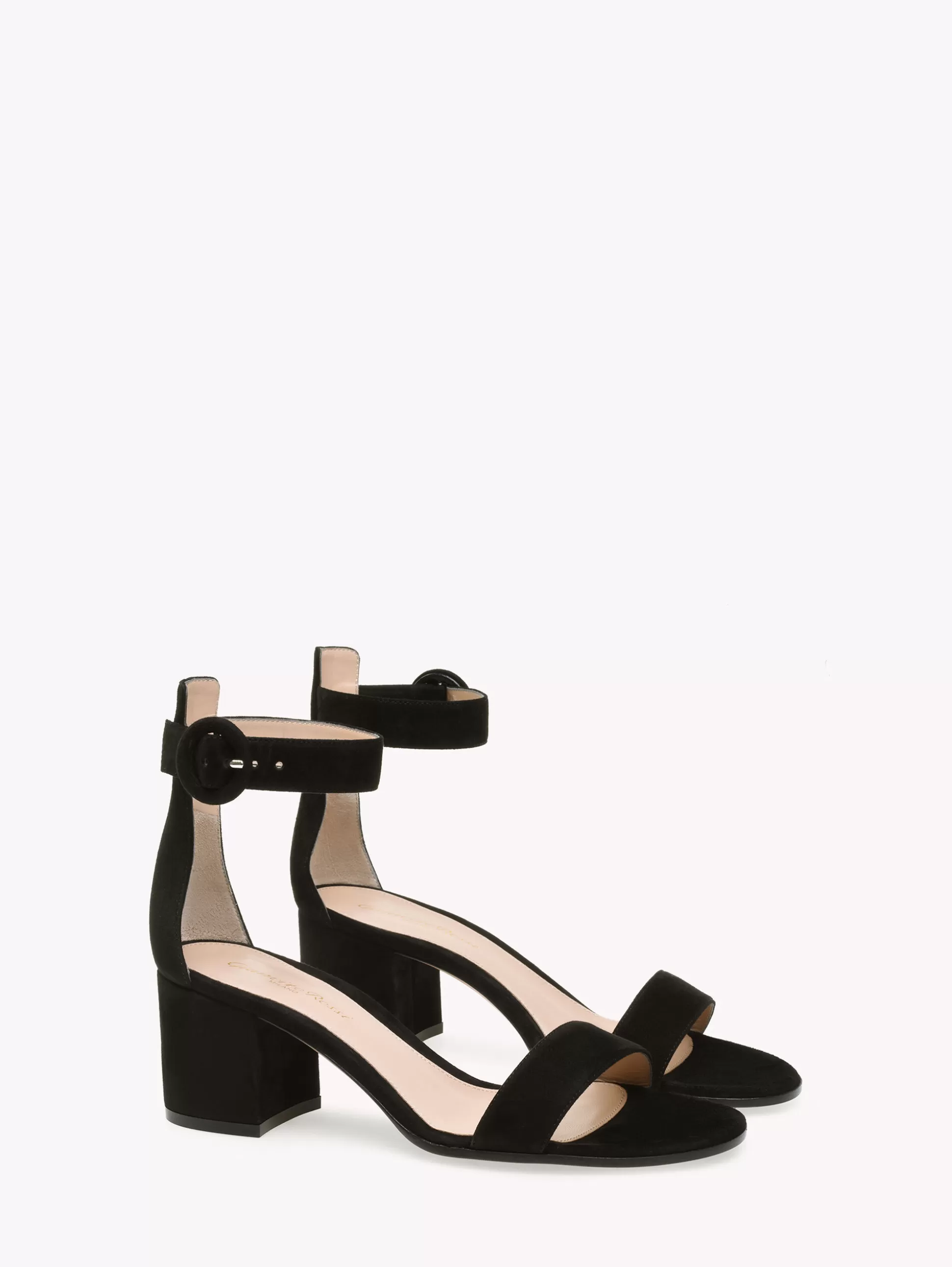 Gianvito Rossi Sandals-VERSILIA 60 BLACK SUEDE