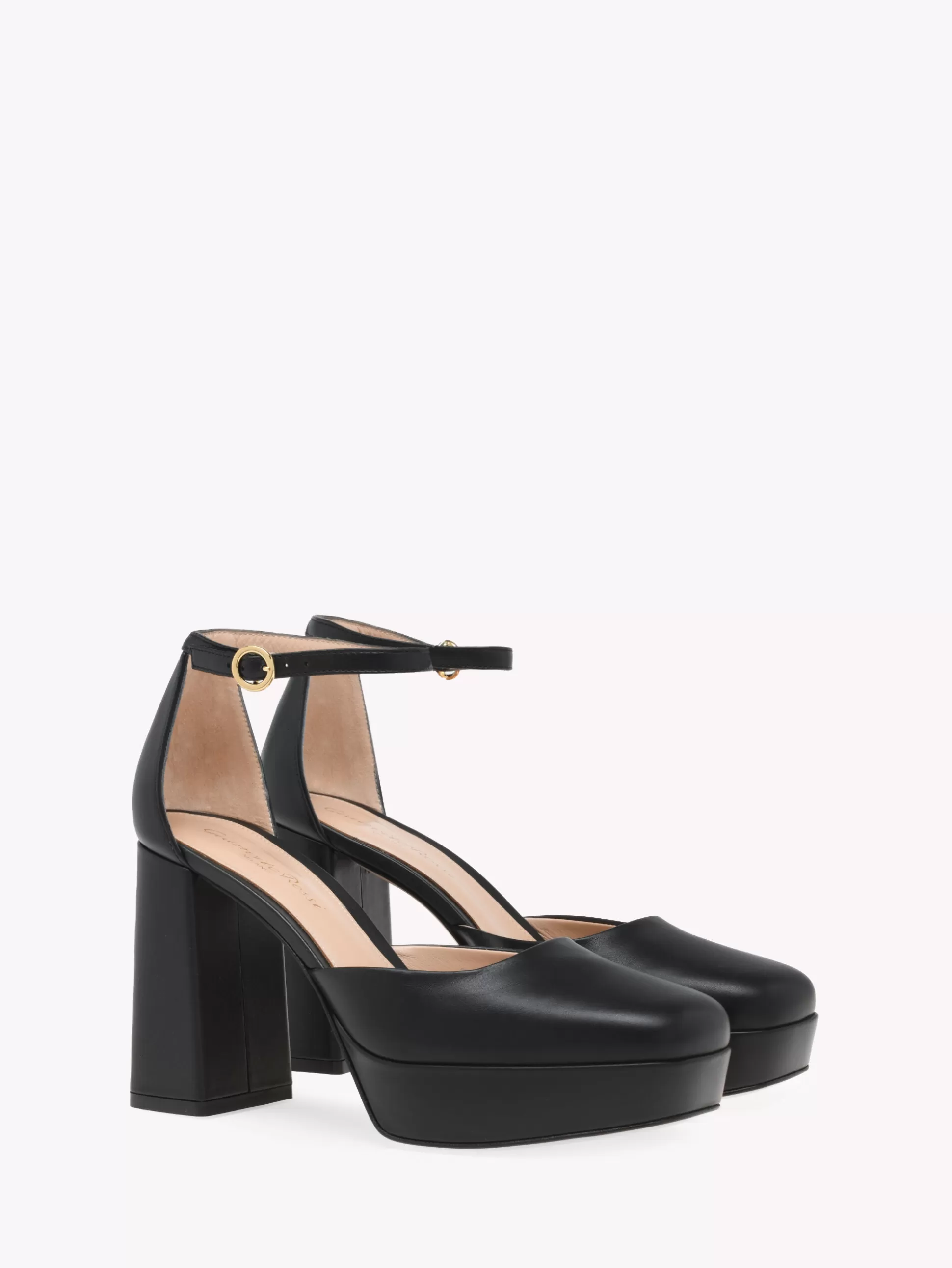 Gianvito Rossi Pumps-VIAN BLACK LEATHER