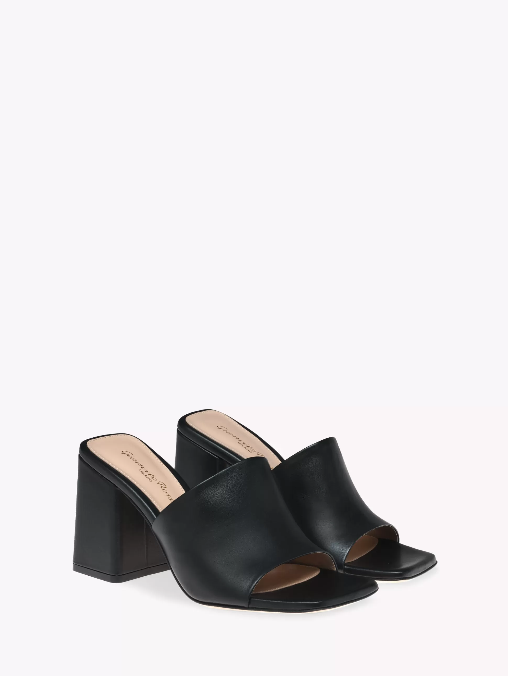 Gianvito Rossi Mules-WYNN BLACK LEATHER